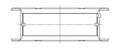 ACL Nissan KA24DE Inline 4 Standard Size High Performance Main Bearing Set 5M2747H-STD 5M2747H-STD Technical Drawing