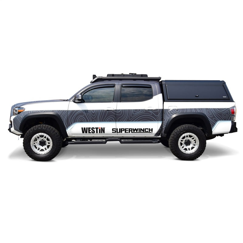 Westin 05-23 Toyota Tacoma DC HDX Running Boards - Tex. Blk 55-32775 55-32775 Photo - Mounted