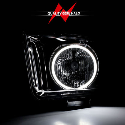 Anzo 2005-2009 Ford Mustang Crystal Headlights w/ Halo Black (CCFL) 121033 Photo - lifestyle view