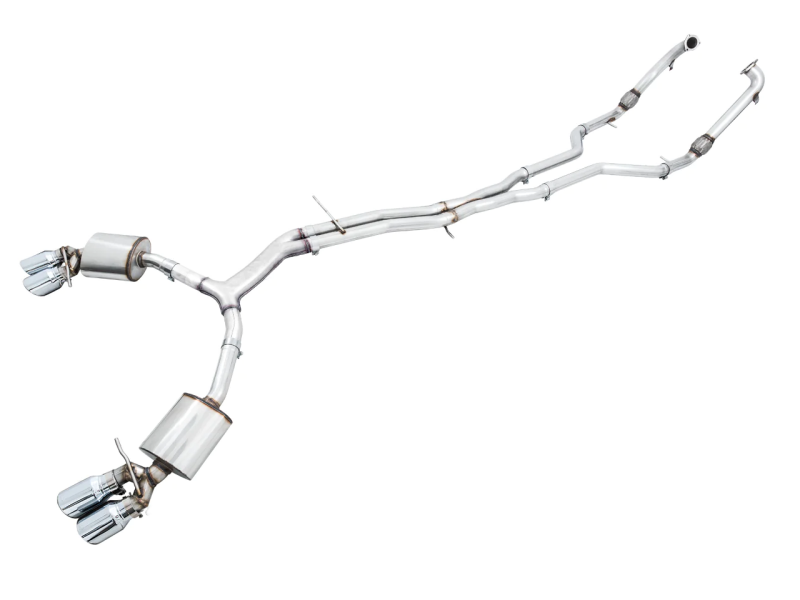 AWE Tuning Audi B9 S5 Sportback Touring Edition Exhaust - Non-Resonated (Silver 102mm Tips) 3020-42056 3020-42056 Photo - Primary