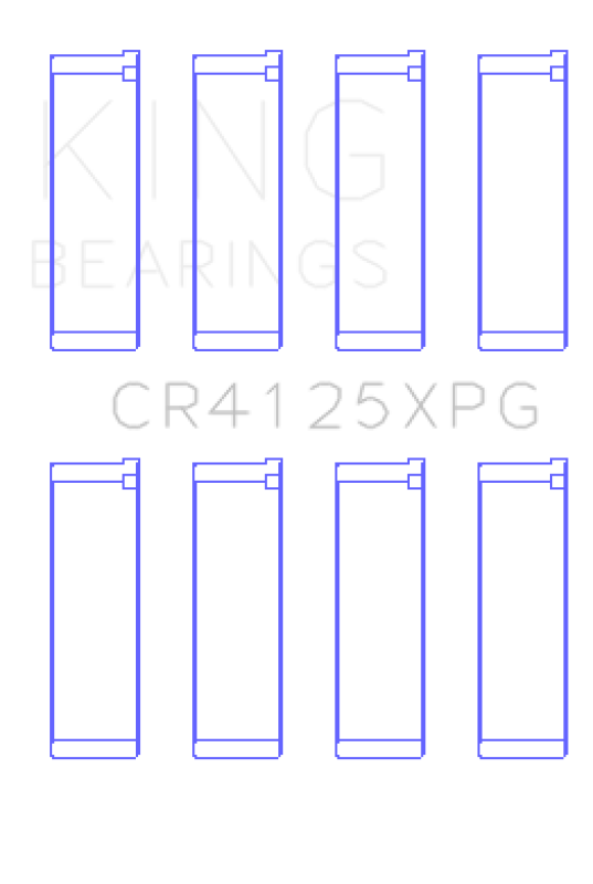 King Engine Bearings King Subaru EJ20/EJ22/EJ25 (Suites 52mm Journal Size) (Size STDX) Tri-Metal Perf Rod Bearing Set CR4125XPGSTDX CR4125XPGSTDX Photo - Primary