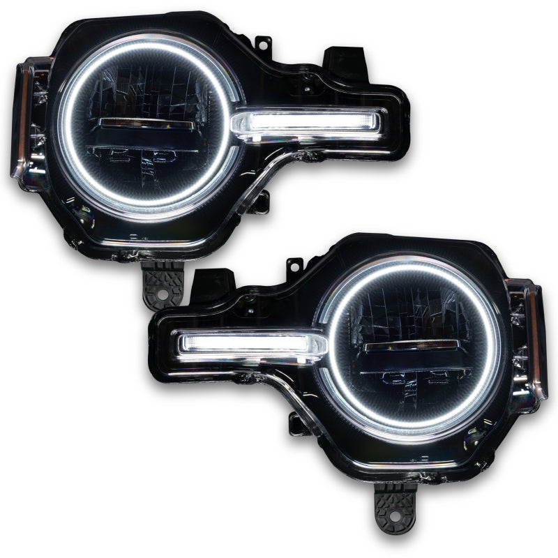 ORACLE Lighting Oracle 21-22 Ford Bronco Headlight Halo Kit w/DRL Bar - Base Headlights ColorSHIFT -w/No Controller 1471-334 1471-334 User 1