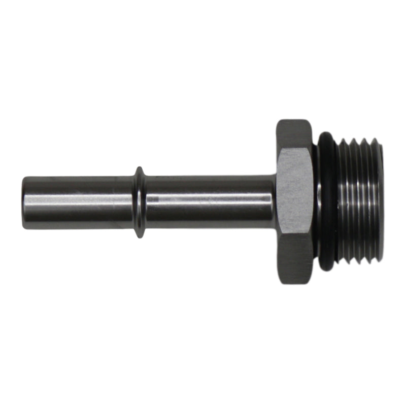 DeatschWerks 10AN ORB Male to 3/8in Male EFI Quick Connect Adapter - Anodized DW Titanium 6-02-0125 6-02-0125 Photo - Primary