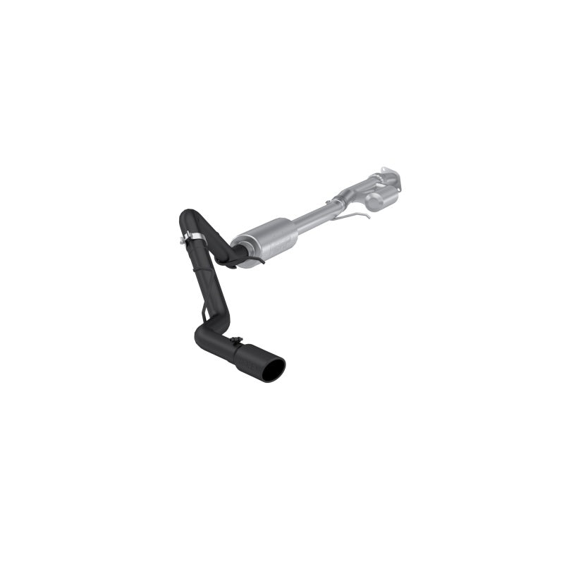 MBRP Black-Coated Aluminized Steel, 3 Cat-Back, Single Side Exit 2019-2024 1500 Silverado/ Sierra 2.7L S5019BLK S5019BLK Photo - Primary