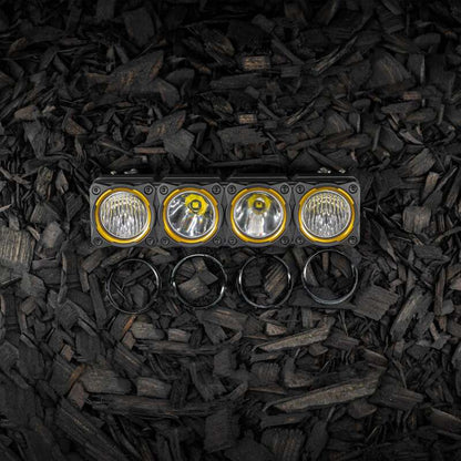 KC HiLiTES FLEX ERA LED Light Bar Bezel Kit for 10in. Segments - Gloss Black 30581 30581 Photo - lifestyle view