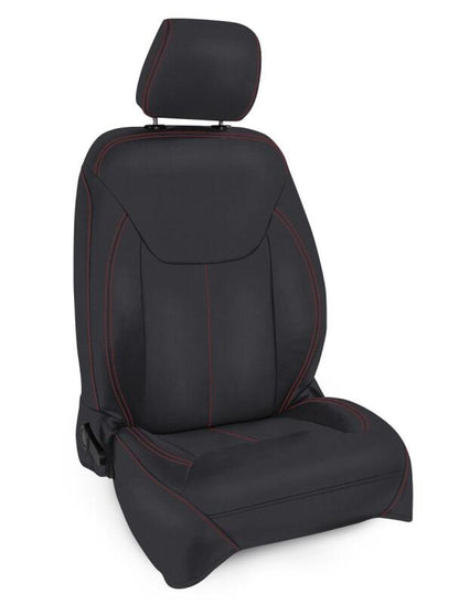 PRP Seats PRP 13-18 Jeep Wrangler JK Front Seat Covers/2 door or 4 door (Pair) - Black with Red Stitching B022-01 B022-01 Photo - Primary