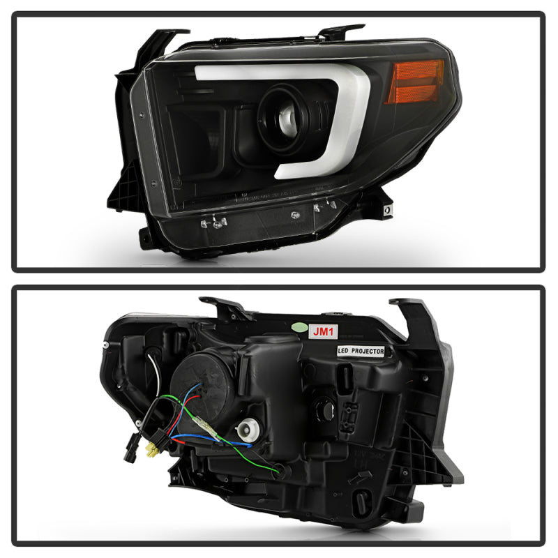 SPYDER 14-17 Toyota Tundra(SR/SR5) Light Bar Projector Headlights - LED - Black PRO-YD-TTU14AP-BK 5088055 5088055 User 1