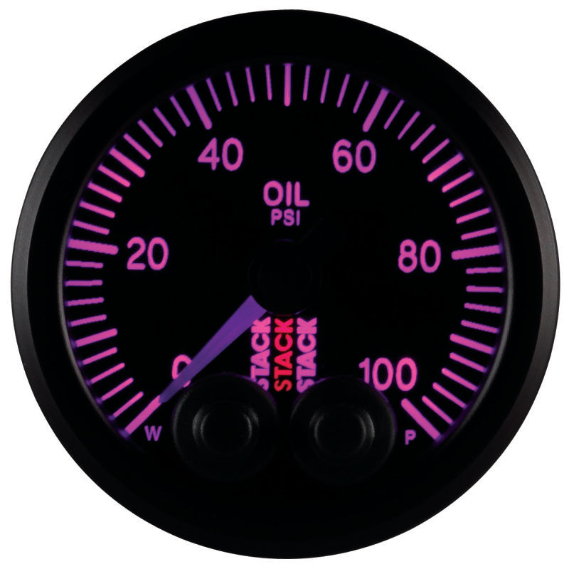 Autometer Gauge OilP Pro-Cntrl 52mm Blk 100psi ST3502 User 9