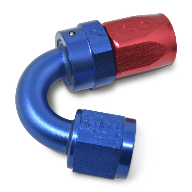 Russell Full Flow Swivel Tight Radius Hose End 150 #8 Anodized 613460 Photo - out of package