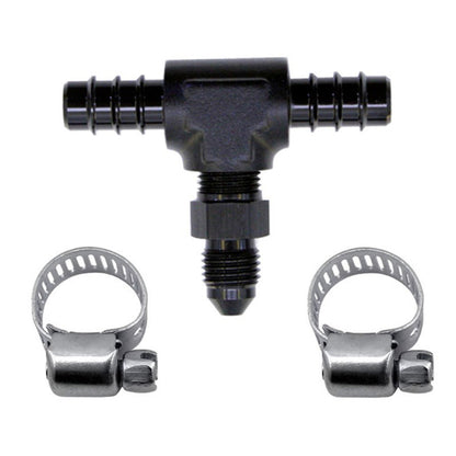 Nitrous Express 5/16 Fuel T, 5/16 Hose Barb To 4An Male 15235 Photo - Primary