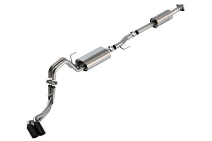 Borla F-150 2021 2.7L/3.5L 4dr CC SB EC STB Lar/KingR/Plnm/LTD 3/2.25 DSE CB Touring BLK CHR Tips 140870BC 140870BC Photo - Primary