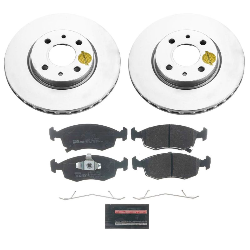 Power Stop 12-18 Fiat 500 Front Euro-Stop Brake Kit ESK6290 ESK6290 Photo - Primary