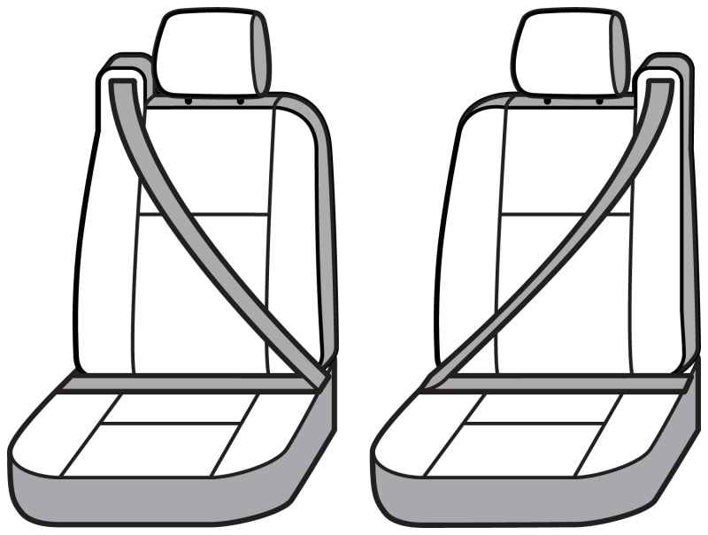 Covercraft 02 Ford F150 Polycotton SeatSaver Custom Front Row Seat Covers - Tan SS3350PCTN SS3350PCTN Photo - out of package