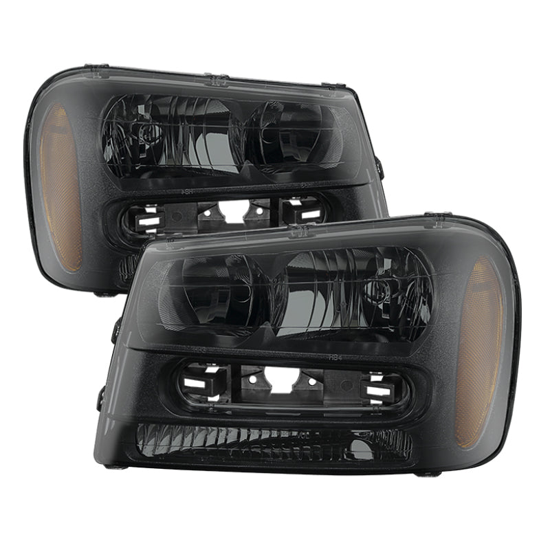 SPYDER Xtune Chevy Trailblazer 02-09 OEM Style Headlights Black Smoke HD-JH-CTB02-AM-BSM 9028595 9028595 Photo - Primary