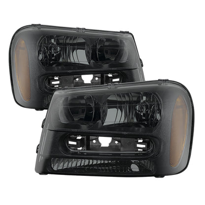SPYDER Xtune Chevy Trailblazer 02-09 OEM Style Headlights Black Smoke HD-JH-CTB02-AM-BSM 9028595 9028595 Photo - Primary