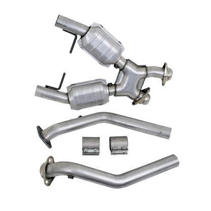 BBK 96-98 Mustang 4.6 GT High Flow X Pipe With Catalytic Converters - 2-1/2 1666 1666 Photo - Unmounted