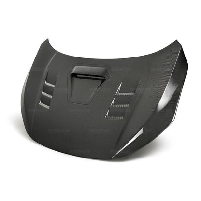 Seibon Carbon Fiber Hood for 2017-2021 Honda Civic Type R HD17HDCVR-TS Photo - Primary