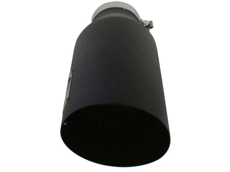 aFe MACH Force-Xp 4in 409 Stainless Steel Exhaust Tip - 4 In x 7 Out x 18 49-92023-B Photo - Unmounted
