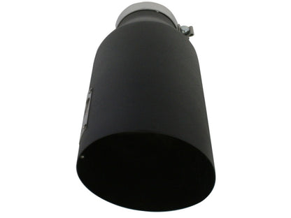 aFe MACH Force-Xp 4in 409 Stainless Steel Exhaust Tip - 4 In x 7 Out x 18 49-92023-B Photo - Unmounted