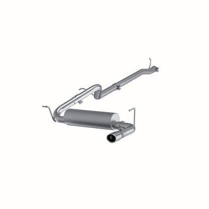 MBRP 12 Jeep Wrangler/Rubicon 3.6L Cat Back Single Rear Exit Alum Exhuast S5526AL Photo - Primary