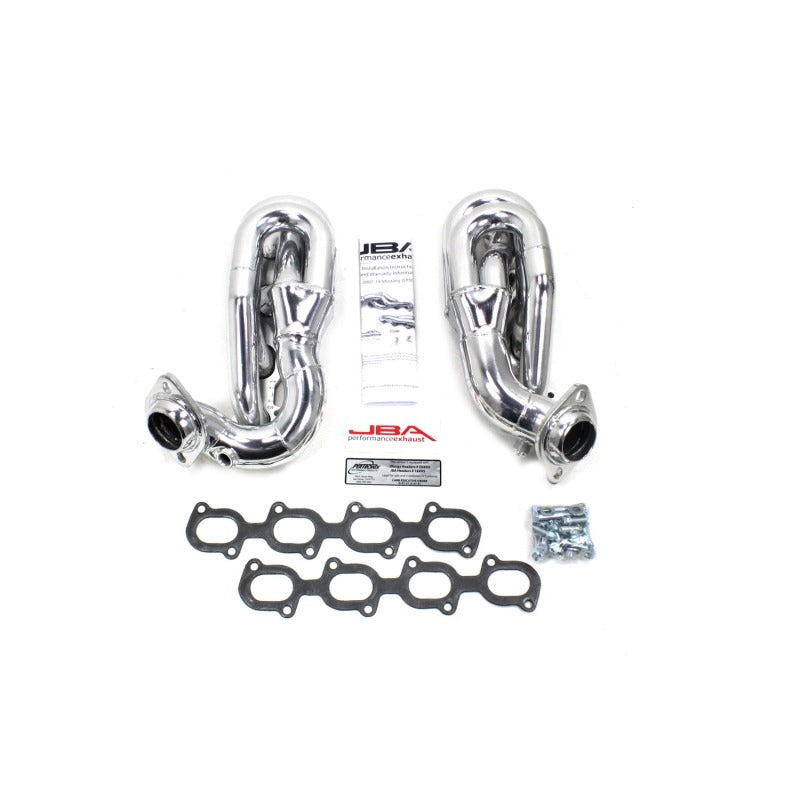 JBA 07-14 Ford GT500 5.4/5.8L 4V 1-5/8in Primary Silver Ctd Cat4Ward Header 1695SJS 1695SJS Photo - Primary