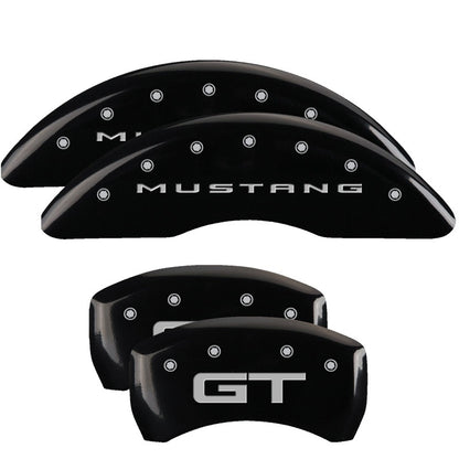 MGP Caliper Covers (set of 4), Engraved Front 2015/Mustang Engraved Rear 10201S2MGBK Photo - Primary