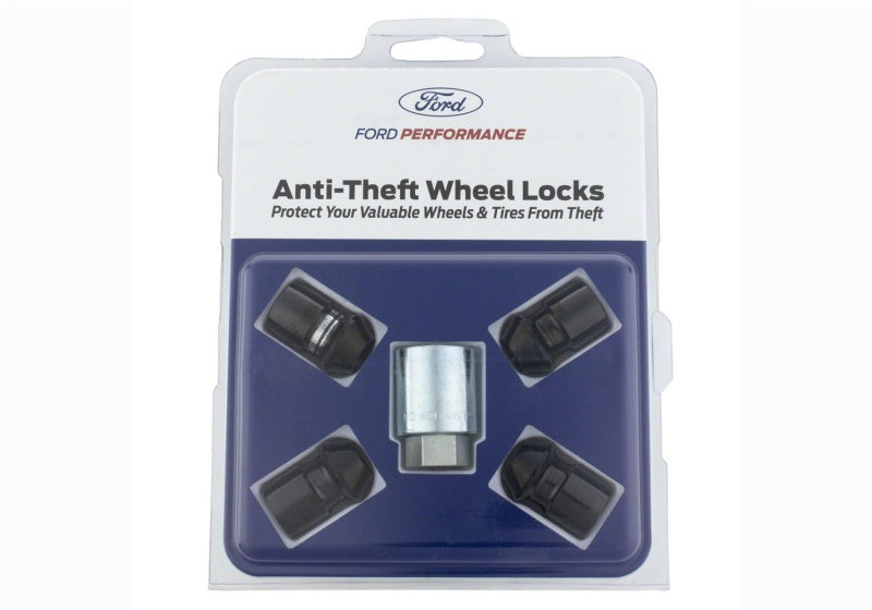 Ford Racing M12 x 1.5 Black Security Lug Nut Kit - Set of 4 M-1A043-B M-1A043-B Photo - Unmounted