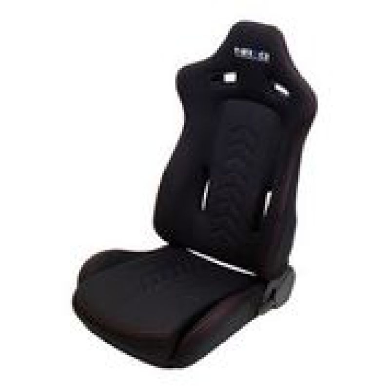 NRG "The Arrow"  Cloth Sport Seat Black w/ Red Stitch w/ logo RSC-800L/R User 1