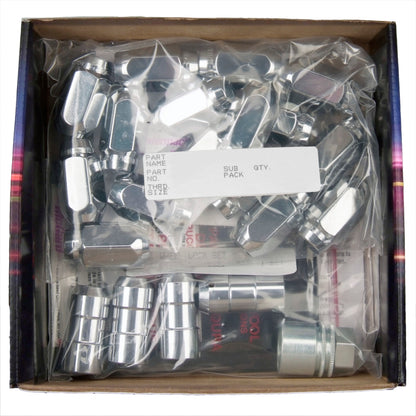 McGard 5 Lug Hex Install Kit w/Locks (Cone Seat Nut) 9/16-18 / 7/8 Hex / 1.75in. Length - Chrome 84508 84508 Photo - in package