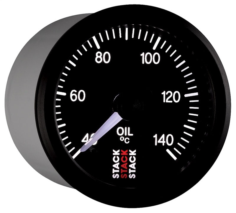 Autometer Stack 52mm 40-140 Deg C 1/8in NPTF Male Pro Stepper Motor Oil Temp Gauge - Black ST3309 ST3309 User 6