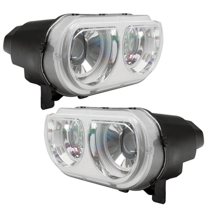 ORACLE Lighting Oracle 08-14 Dodge Challenger SMD HL (HID Style) - ColorSHIFT w/ Simple Controller 7132-504 7132-504 Photo - Close Up