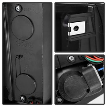 SPYDER Xtune Yukon Denali 99-00 LED Tail Lights Black ALT-JH-CCK88-LED-BK 9022449 9022449 Photo - Unmounted