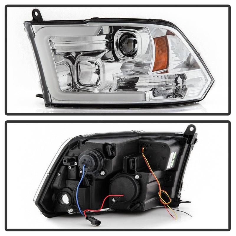 Spyder 09-16 Dodge Ram 1500 Ver 2 Proj Headlight - Light Bar Turn Signal - Chro - PRO-YD-DR09V2-SB-C 5086259 5086259 Photo - Unmounted