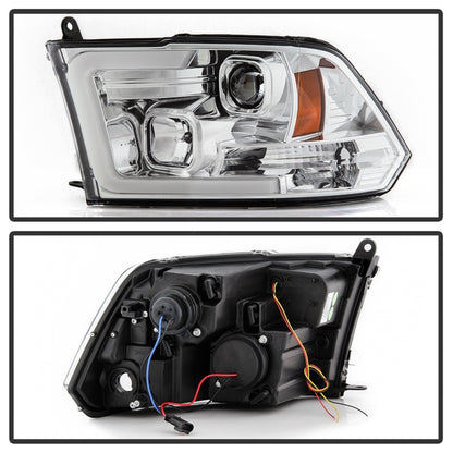 Spyder 09-16 Dodge Ram 1500 Ver 2 Proj Headlight - Light Bar Turn Signal - Chro - PRO-YD-DR09V2-SB-C 5086259 5086259 Photo - Unmounted