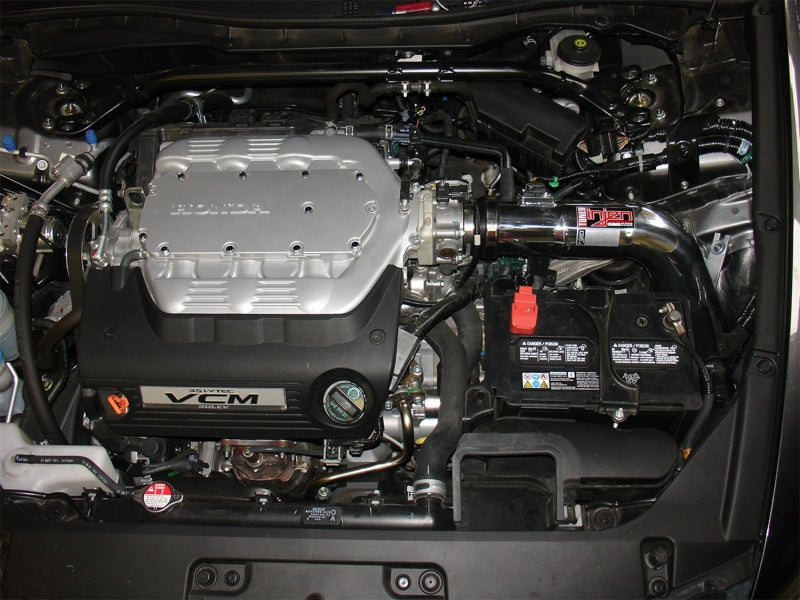 Injen Black Cold Air Intake 08-09 Accord Coupe 3.5L V6 SP1685BLK Photo - Mounted