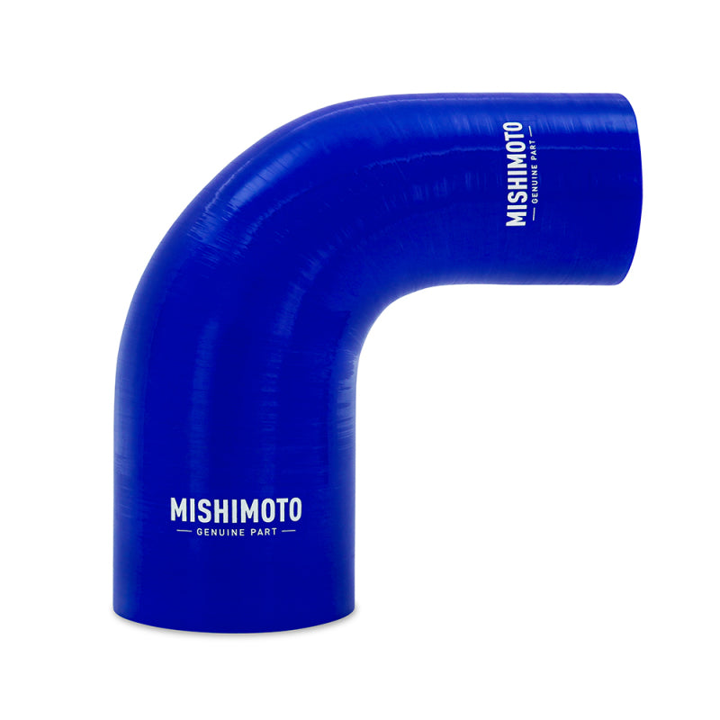 Mishimoto Silicone Reducer Coupler 90 Degree 2.5in to 4in - Blue MMCP-R90-2540BL MMCP-R90-2540BL Photo - Primary