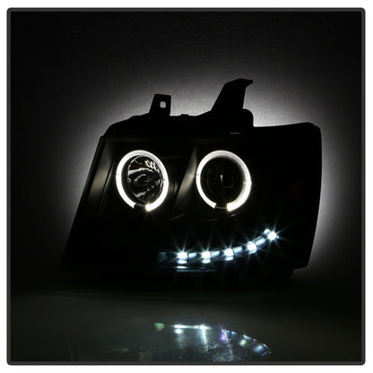 Spyder Chevy Suburban 1500 07-14 Projector Headlights LED Halo LED All Black PRO-YD-CSUB07-HL-BKV2 5085979 5085979 Photo - Unmounted