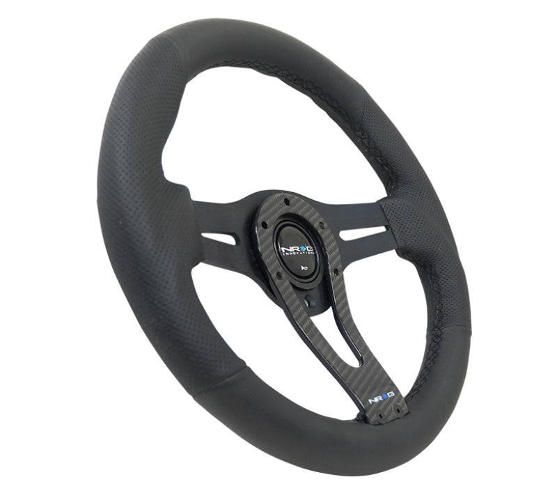 NRG Reinforced Steering Wheel- 320mm Sport Steering Wheel w/ Carbon center RST-002RCF Photo - Primary