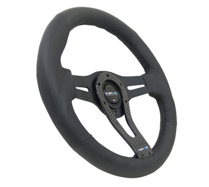 NRG Reinforced Steering Wheel- 320mm Sport Steering Wheel w/ Carbon center RST-002RCF Photo - Primary