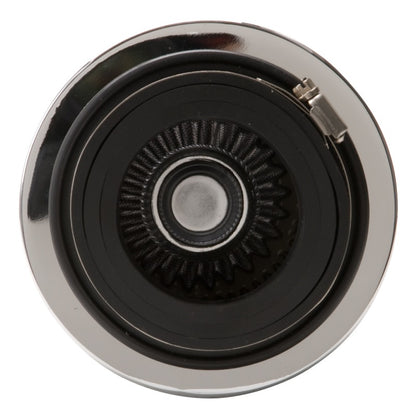 Edelbrock Air Filter, Pro-Flo Series, Conical, 3.7" Tall, Black/Chrome 43610 Photo - Unmounted