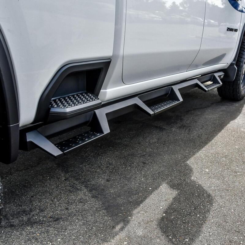 Westin 2020 Chevy Silverado 2500/3500 Crew Cab (6.5ft Bed) HDX W2W Nerf Step Bars - Textured Black 56-534765 56-534765 Photo - Mounted