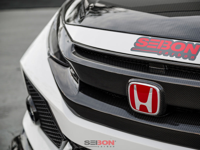 Seibon 16-18 Honda Civic OEM-Style Carbon Fiber Front Grill FG16HDCV4D FG16HDCV4D Photo - Primary