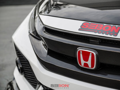 Seibon 16-18 Honda Civic OEM-Style Carbon Fiber Front Grill FG16HDCV4D FG16HDCV4D Photo - Primary