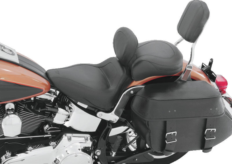 Mustang Motorcycle Mustang 03-08 Kawasaki Vulcan 1600 Classic, 05-08 Nomad Standard Touring 2PC Seat - Black 75891 75891 Photo - Primary
