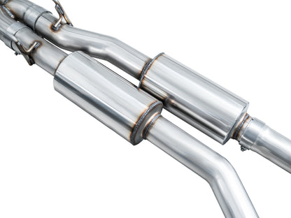 AWE Tuning 2020+ Ford Explorer ST Touring Edition Exhaust w/ Diamond Black Tips 3015-43625 3015-43625 Photo - out of package
