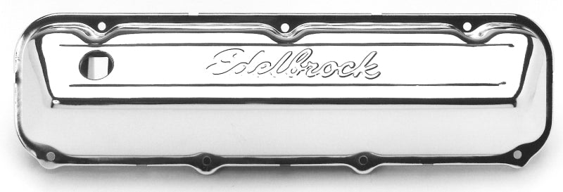 Edelbrock Chrome High Performance Signature Series Valve Cover Ford 429/460 V8 4463 Photo - Primary