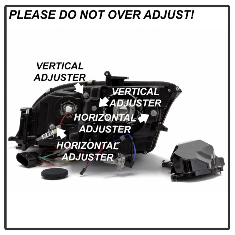Spyder 08-15 Audi TT Halogen Projector Headlights w/Seq Turn Signal - Black (PRO-YD-ATT08-BK) 5085535 5085535 Photo - Unmounted