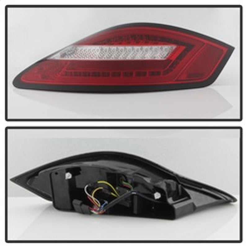 Spyder Porsche 987 Cayman 06-08 / Boxster 05-08 LED Tail Lights - Red Clear ALT-YD-P98705-LED-RC 5083173 5083173 Photo - Unmounted