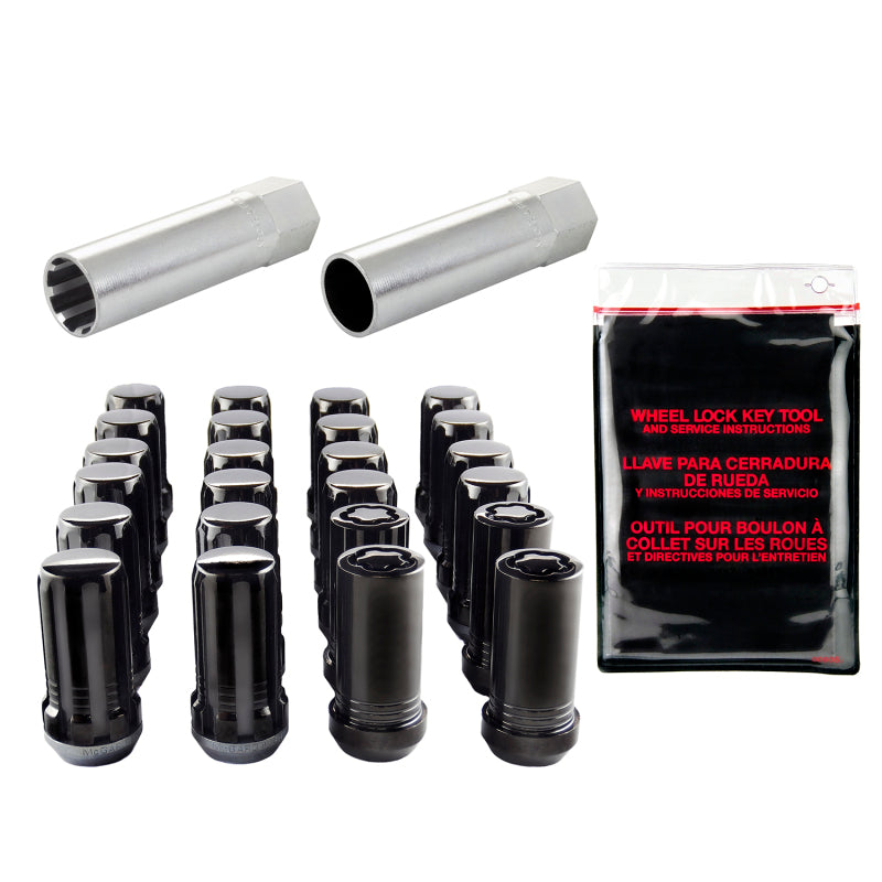 McGard SplineDrive Tuner 6 Lug Install Kit w/Locks & Tool (Cone) M14X1.5 / 1in. Hex - Blk 65610BK 65610BK Photo - Primary