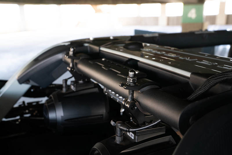 DV8 Offroad 21-22 Ford Bronco 4dr Rear Speaker & Light Mount Bar BRSB-01 BRSB-01 Photo - Mounted